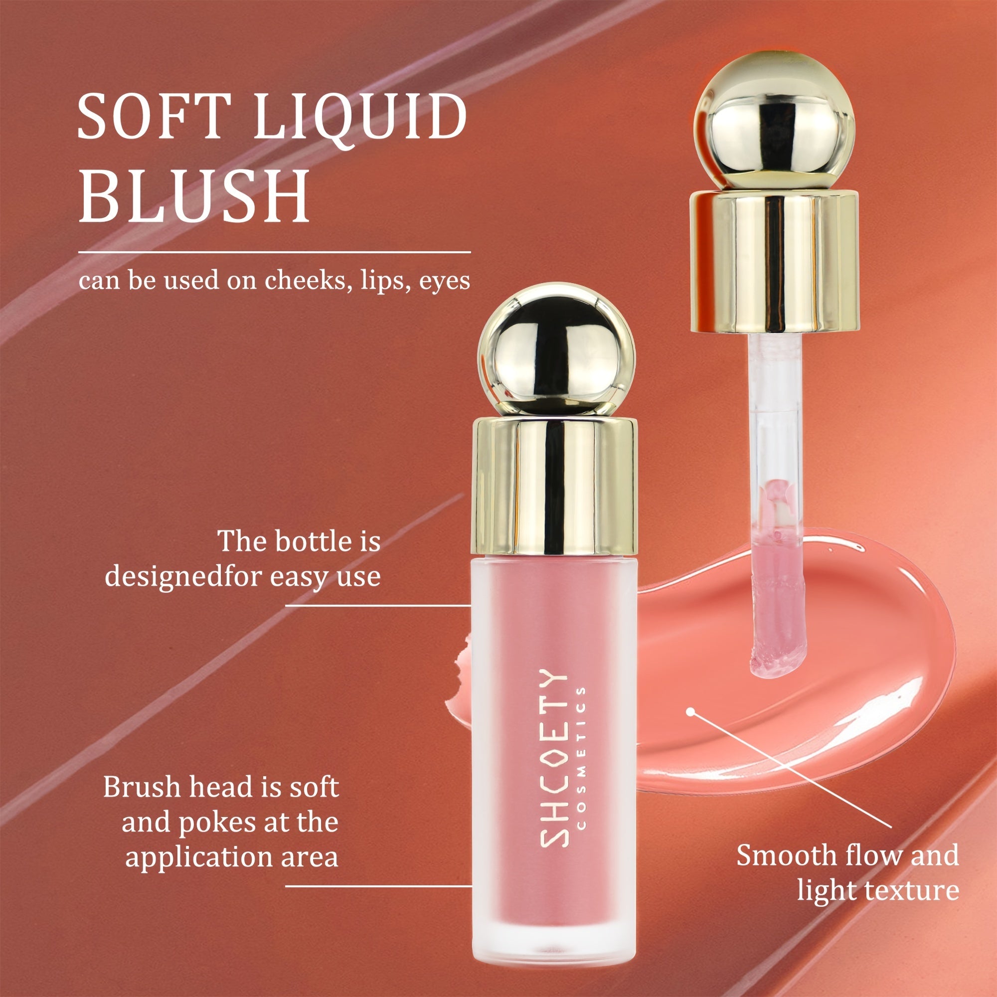 Matte Liquid Blush Lipstick Lip Glaze Dual Purpose