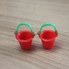 Mini Plastic Beach Decoration Simulation Water Bucket