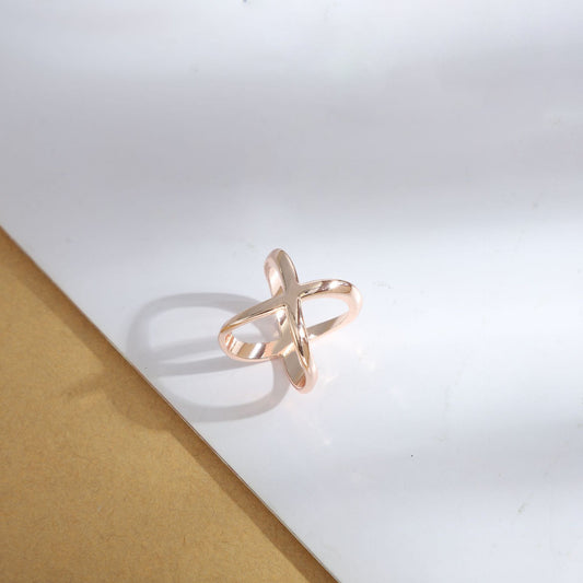Minimalist Hollow Cross Scarf Clip Ring for Women & Girls