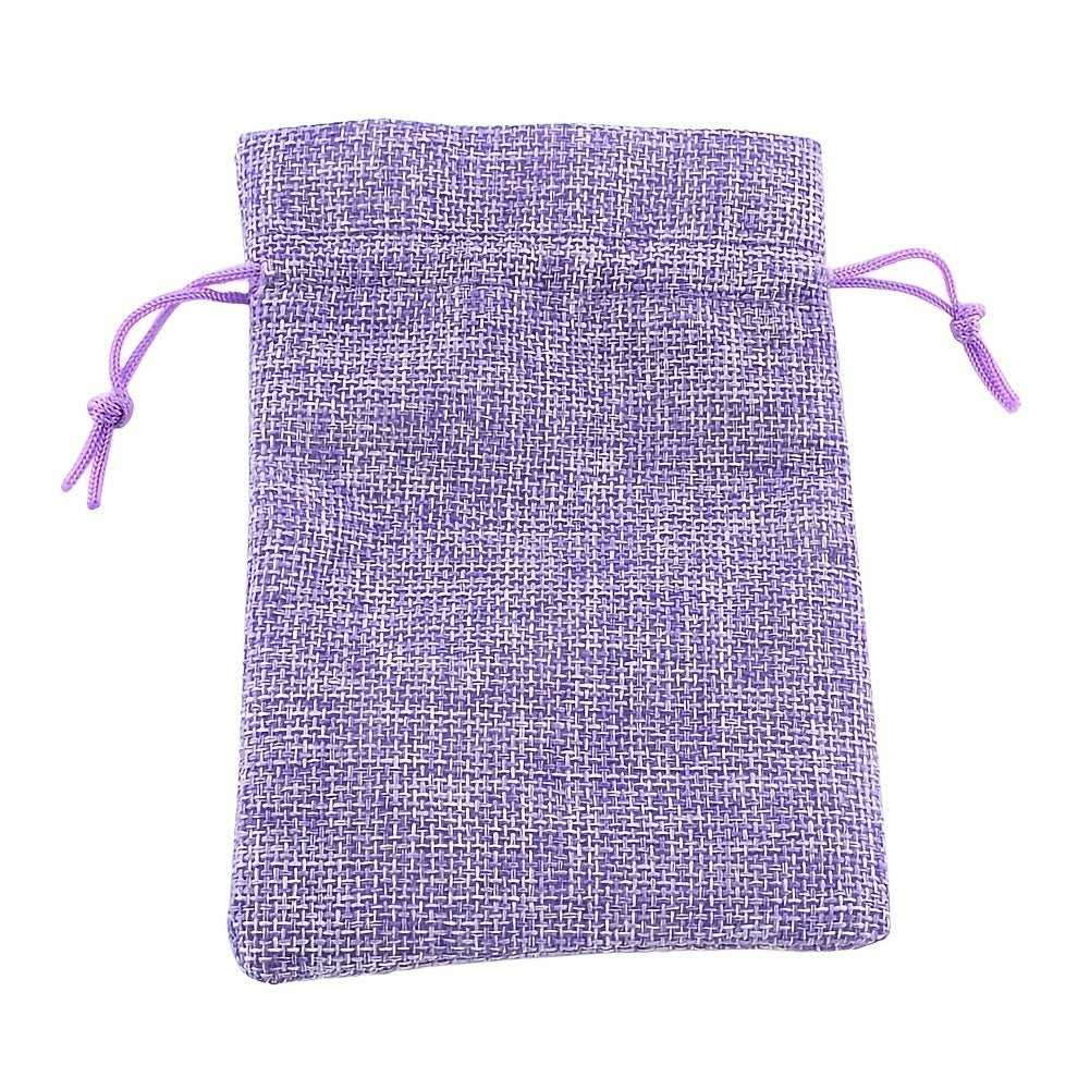 10pcs Purple Drawstring Gift Bag Jewelry Bag Drawstring Gift Bag