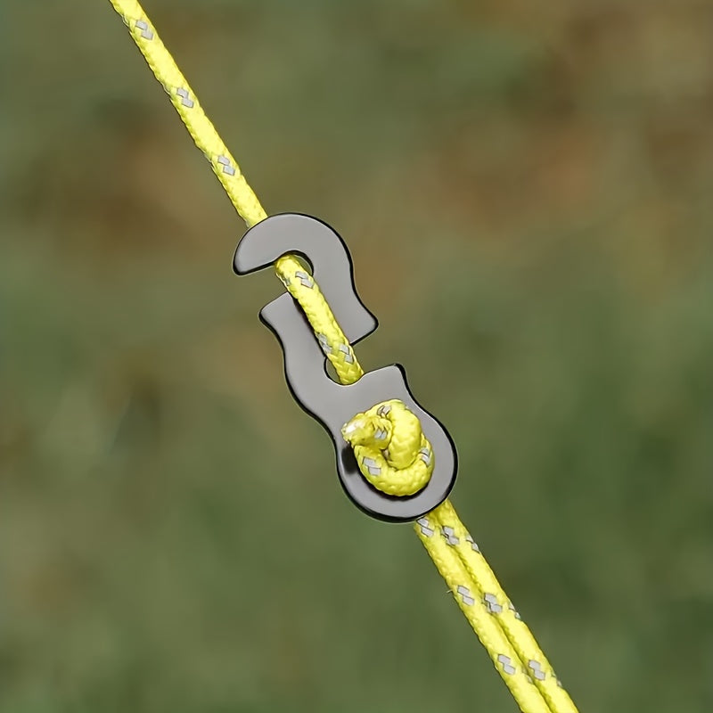 10pcs Aluminum Wind Rope Buckle for Tents, Camping Accessories