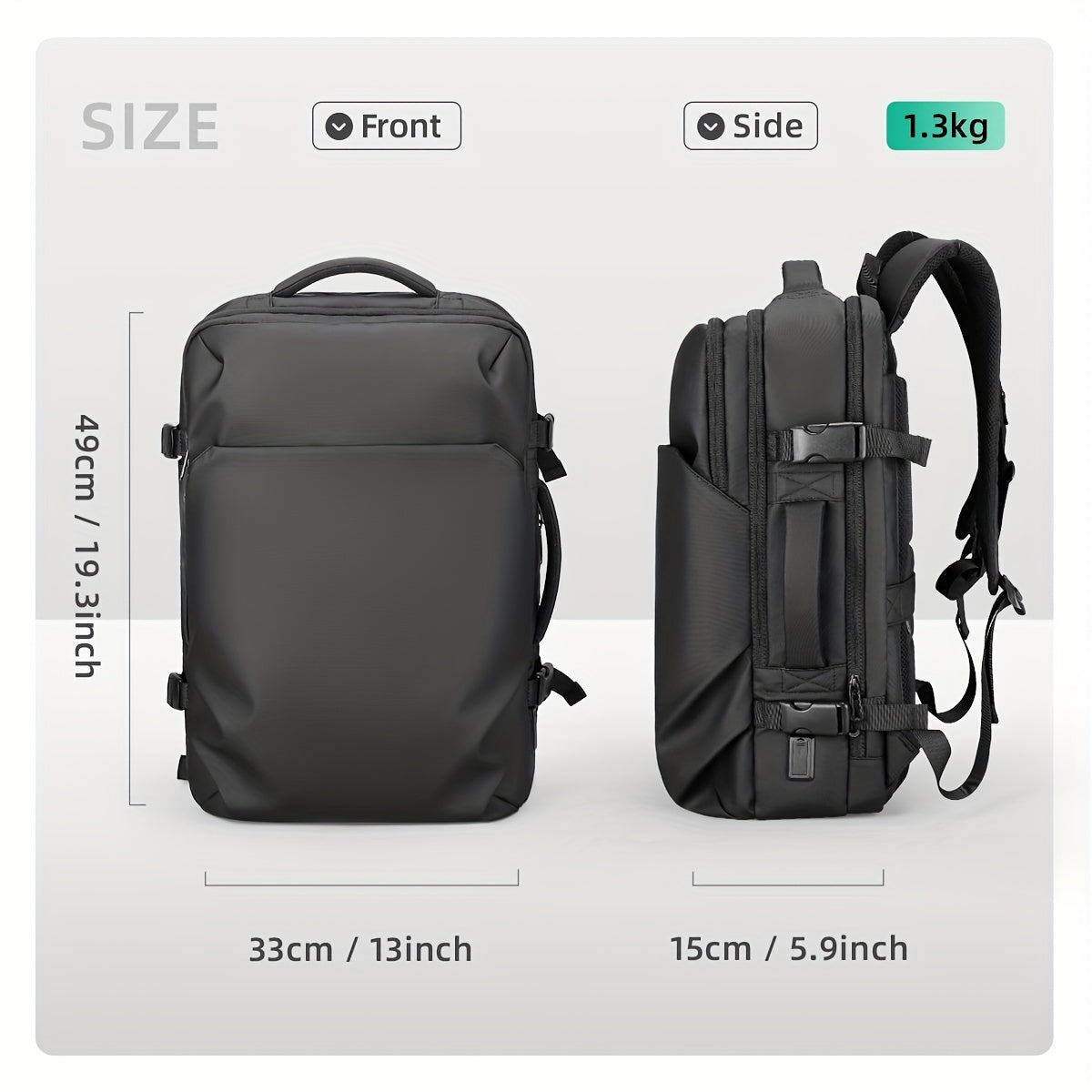 MARK RYDEN 17.3in Laptop Backpack Business School Bag