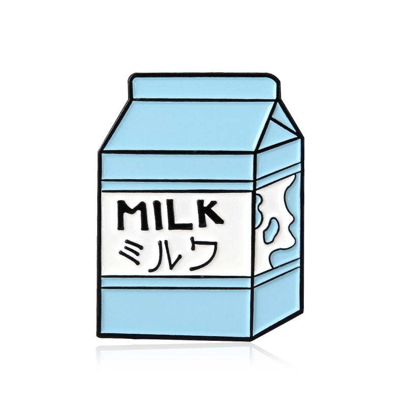 CRYBABY TEARS Milk Tea Brooch with Ice Cream Cup Design