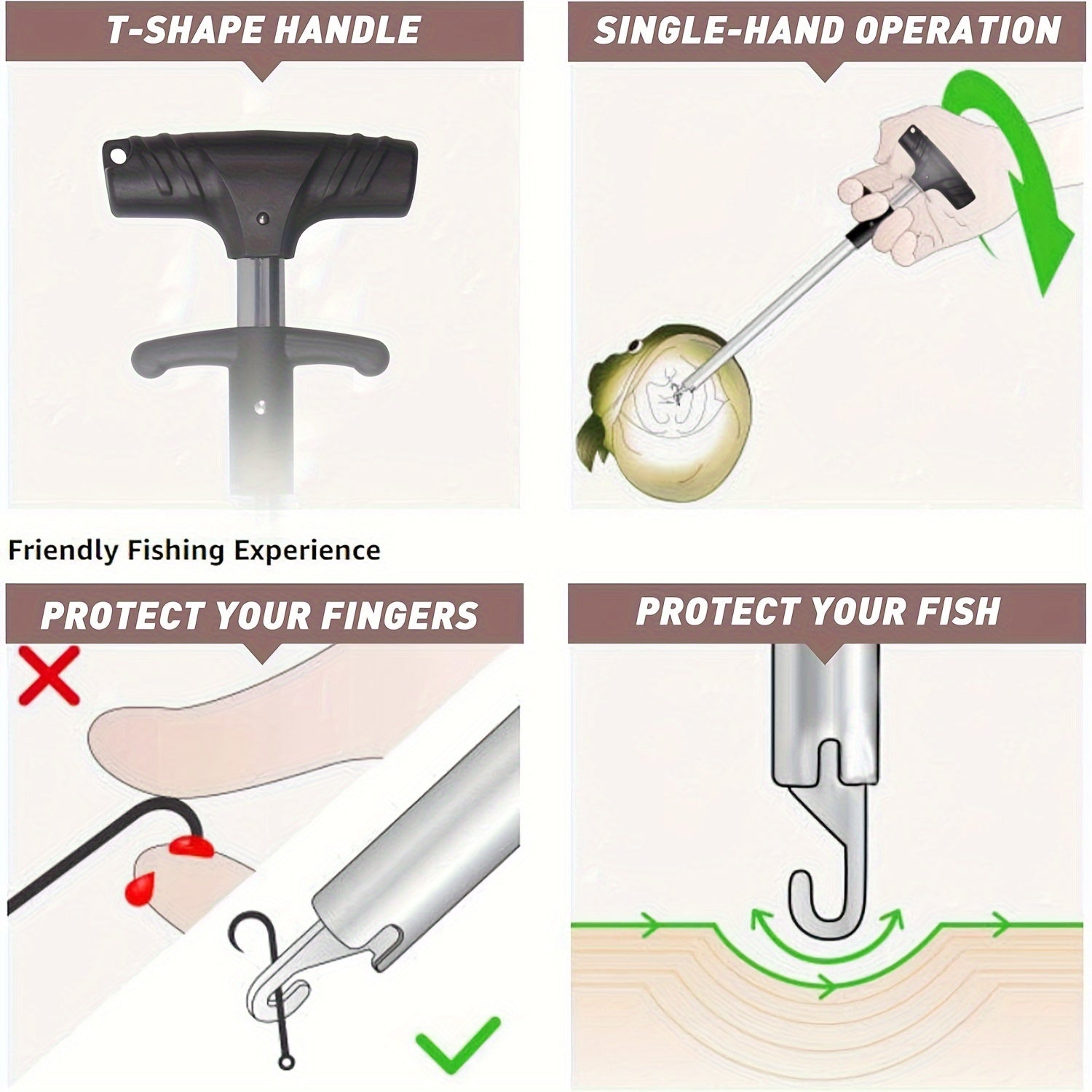 Fish Hook Remover Portable Squeeze Fishing Hook Separator