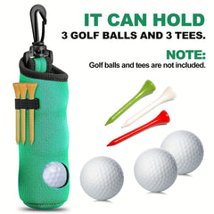 Neoprene Golf Ball Pouch Holder Carry Bag Multicolor Portable Golf Accessories