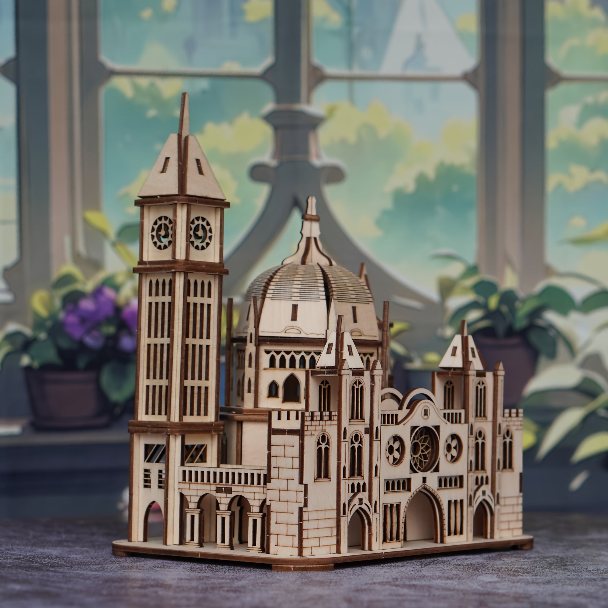 3D Wooden Castle Puzzle Kit Architecture Gift Thanksgiving Christmas