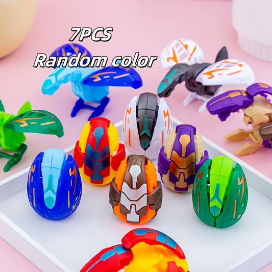 7 11 Pack Morphing Dinosaur Toys Assorted Colors Action Figures