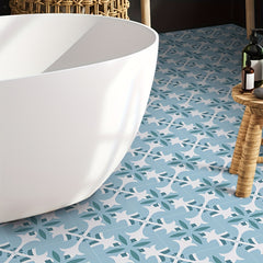 9pcs Nordic Style Printed Floor Stickers Non slip Wear resistant