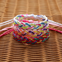 1 Pc Hand Braided Baseball Bracelet Unisex Style Adjustable Men Women