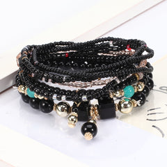 Colorful Bohemian Beaded Bracelet Stackable Hand Jewelry