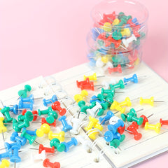 40pcs Mixed Round Push Pins for Students