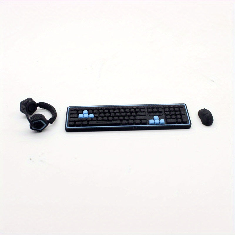 1:12 Scale E-Sports Gaming Setup Scene for Home or Office Decor