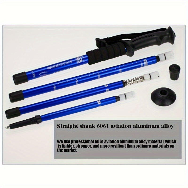 Snow Trekking Pole Aluminum Alloy Hiking Stick for Outdoor Camping