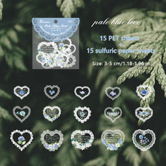 30pcs Lace Stickers Retro Stylistic Journal Diary Frame Collage Decoration