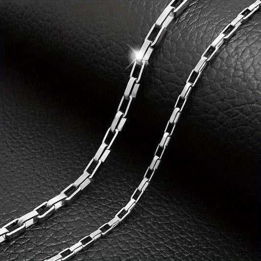 Titanium Steel Necklace Long Box Chain Men's Women's Jewelry