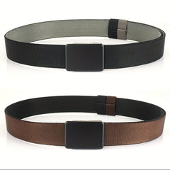 Nylon Belt with Rotating Buckle for Men