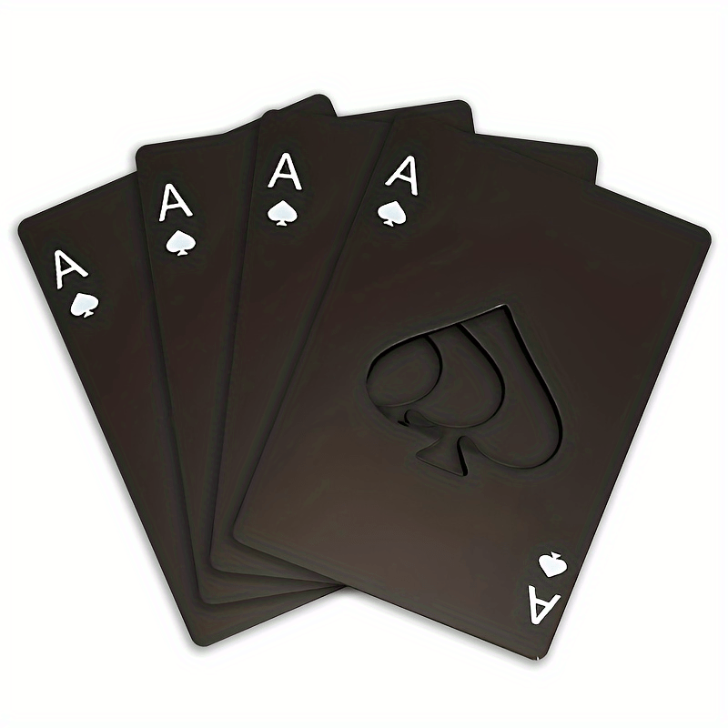 4pcs Stainless Steel Credit Card Size Bottle Opener