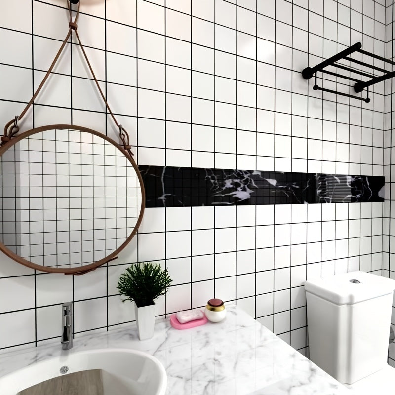 Marble Texture Peel And Stick Wall Border Sticker 9 499