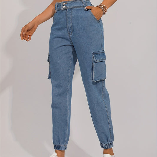 Cargo Jogger Jeans Street Style Denim