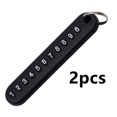 Portable Keychain For Men Anti Lost Number Plate Keychain
