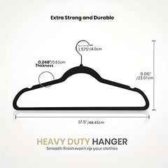 Velvet Hangers 50 Pack Non Slip Clothes Suit Heavy Duty Coat