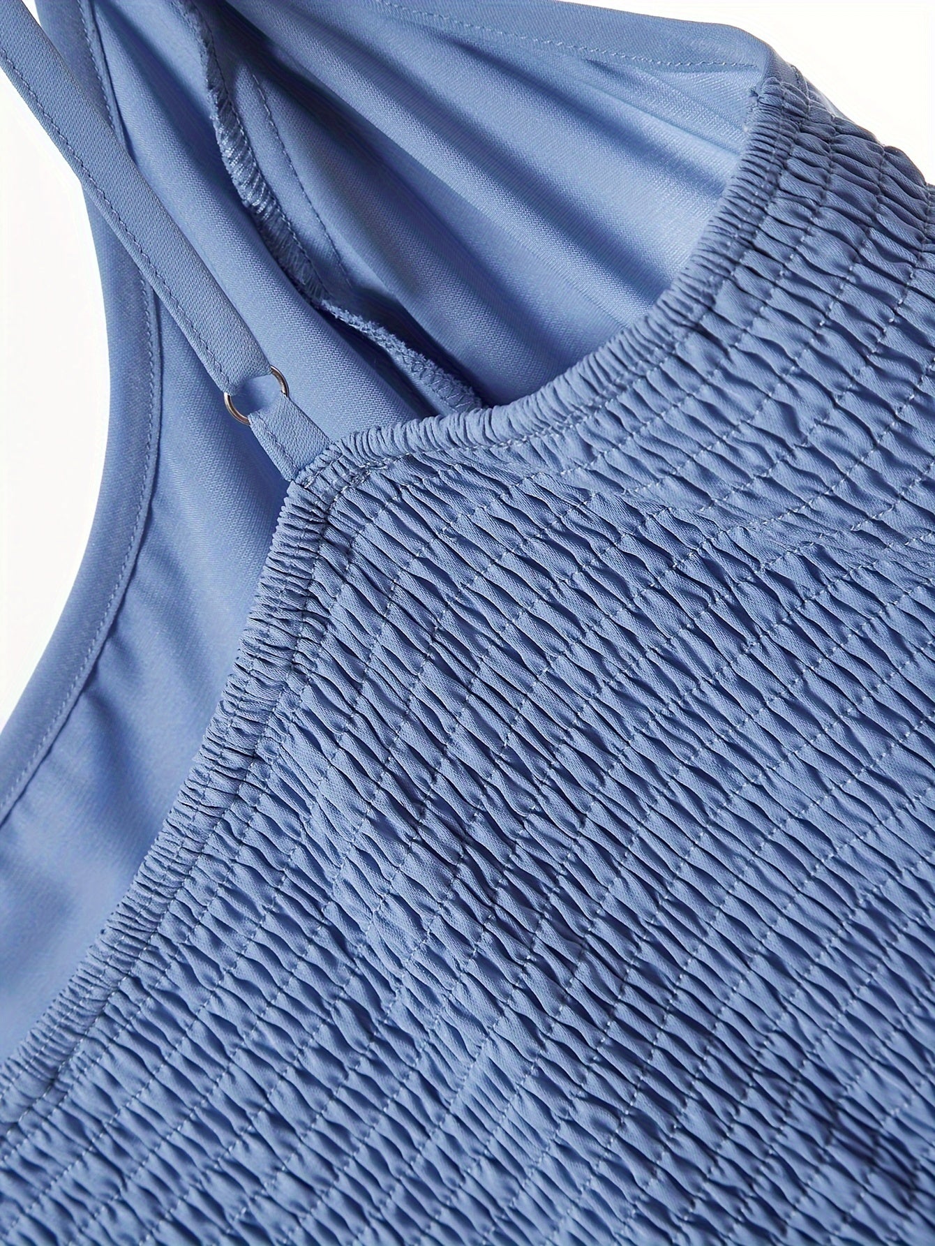  Solid Cowl Collar Wide Leg Cami Jumpsuit