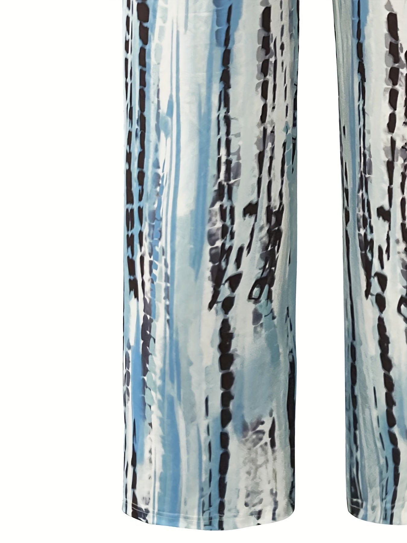  Tie Dye Low Rise Wide Leg Trousers