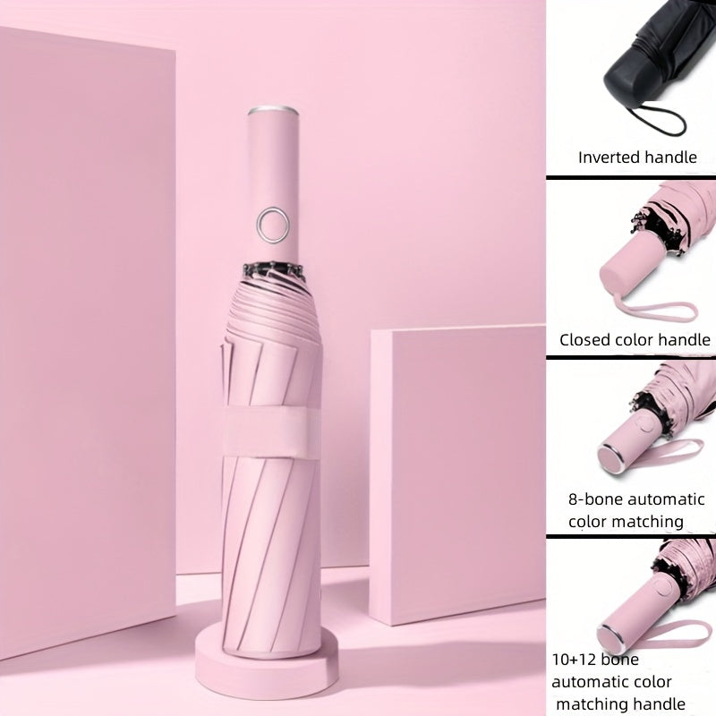 Automatic Folding Umbrella UV Protection Sunshade Gift