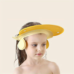 Baby Shower Cap Bathing Cap Adjustable Visor Hat Safe Shampoo