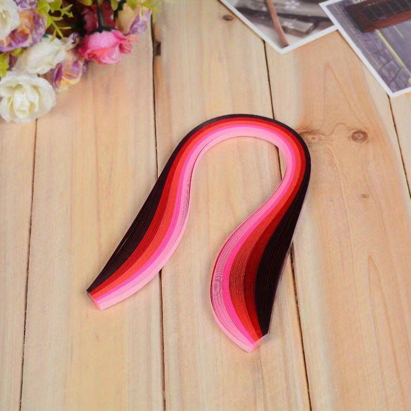 Gradient Duct Paper 9 Colors 100 Strips 3mm Wide Long Paper Duct Set