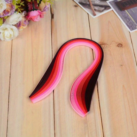 Gradient Duct Paper 9 Colors 100 Strips 3mm Wide Long Paper Duct Set