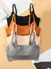 4 Pack Ruffle Wireless Bras