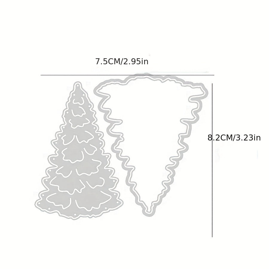 1pc DIY Christmas Tree Metal Cutting Dies Stencils Scrapbook Embossing