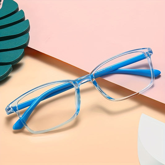 Kids Light Blocking Glasses Square Frame Boys Girls Anti Blue Light