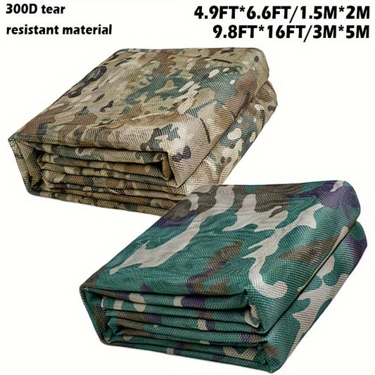300D Camo Burlap Camouflage Netting for Camping Concealment Blinds