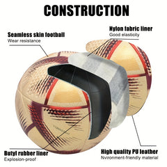 1pc Size 5 Soccer Ball Durable Training Football