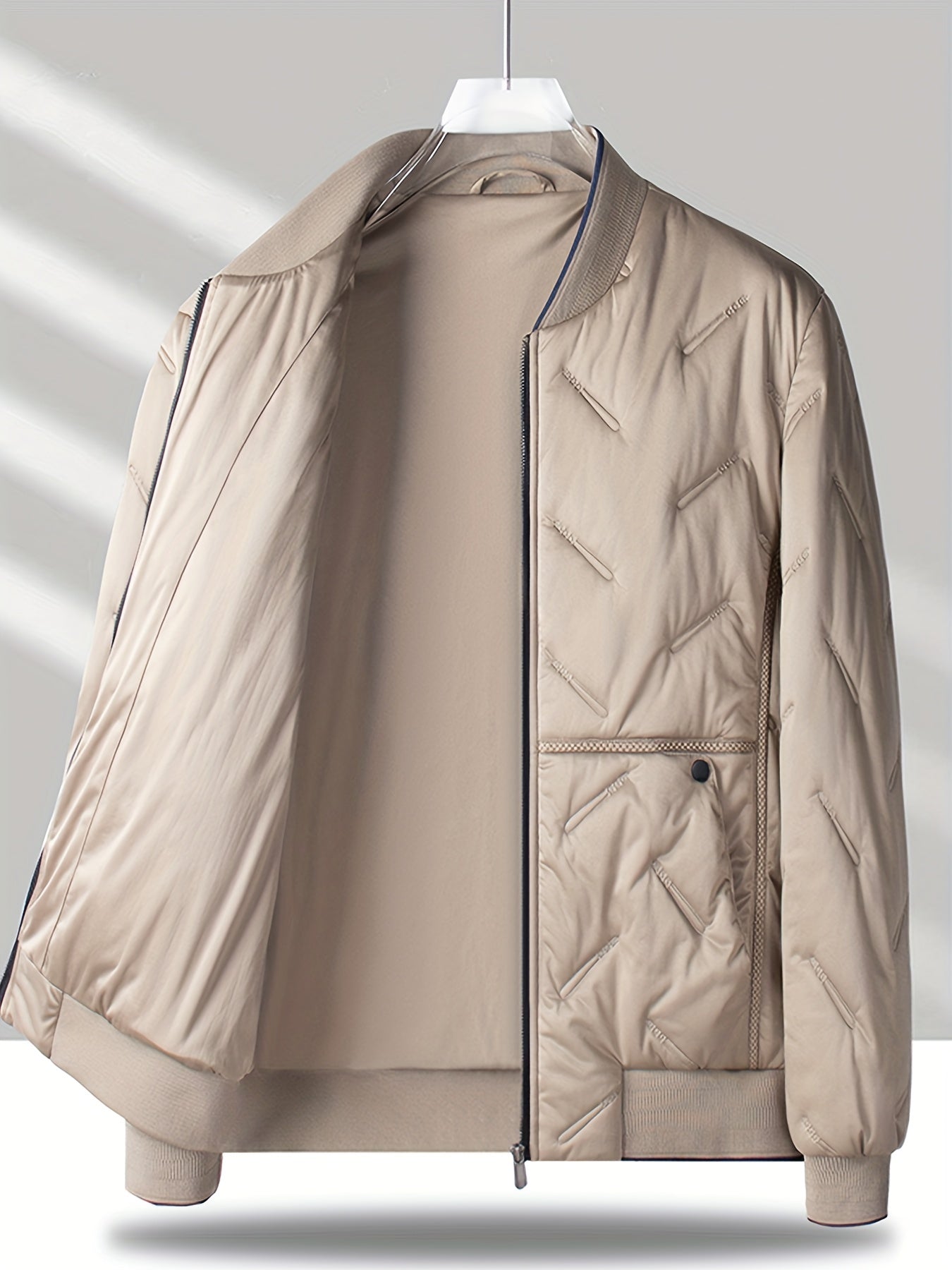 Men's Padded Outdoor Baseball Jacket for Autumn and Winter