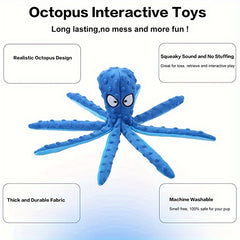 Octopus Plush Dog Toy Durable Chew Toy For Small Dogs