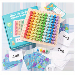 Wooden 3 in 1 Multiplication Table for Kids