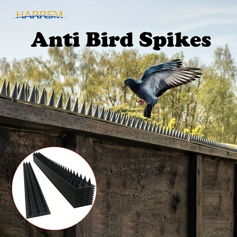 2pcs Plastic Bird & Cat Spikes - Pest Deterrent & Stylish Home Decor