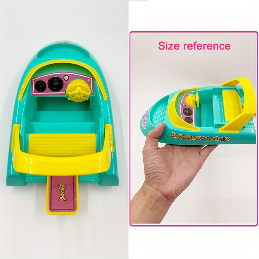 5 inch Doll Toy Set with Speedboat Accessories - Birthday Christmas Gift