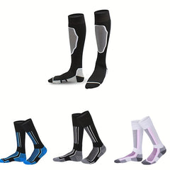Kids Winter Skiing Socks - Thick Long Socks for Skiing