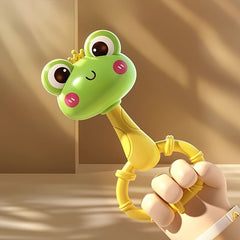 Frog Chicken Style Sand Hammer Hand Bell Toy Multicolor