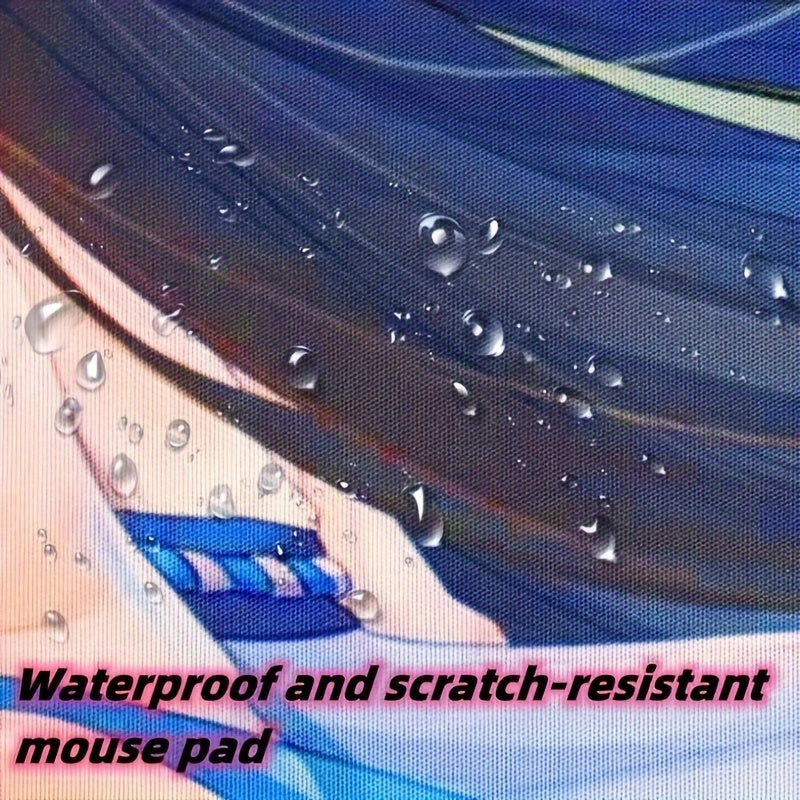 Large Mouse Pad Gaming Desk Mat Animation Pattern Non-slip Rubber Protection