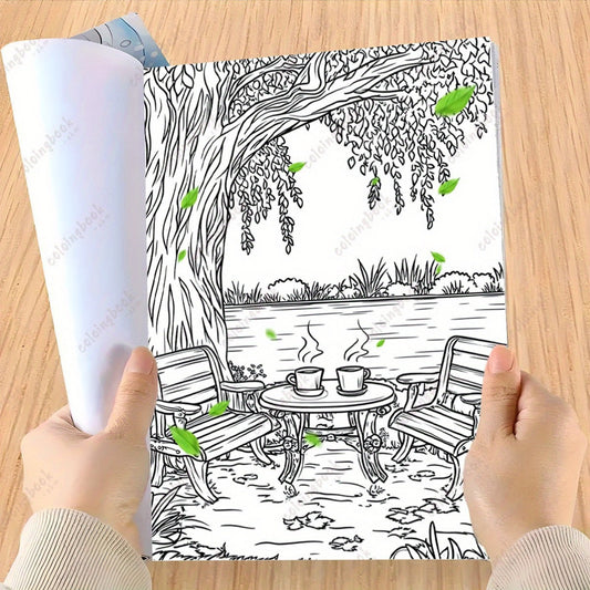 HUGGE & HUE Drawing Coloring Book for Adults
