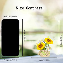 Eternal Blossom Desktop Decor ABS Building Blocks Floral Arrangement