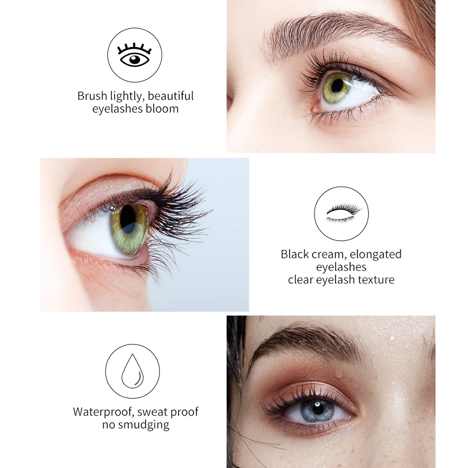 4D Silk Fiber Lash Mascara Waterproof Long Lasting Volume & Length