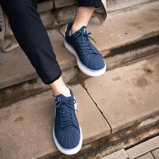 Men's Mesh Anti-Skid Lace-Up Casual Shoes