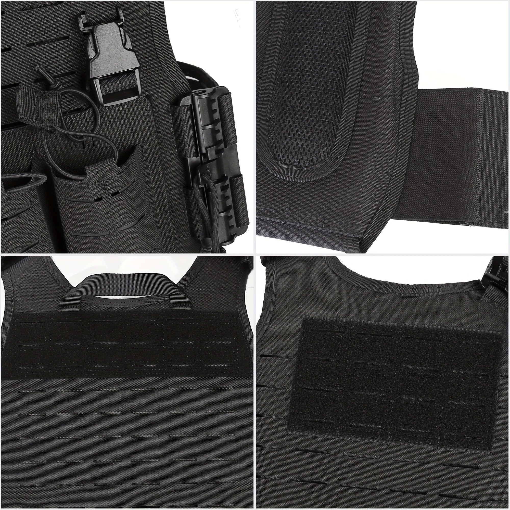 Men's Tactical Vest Quick Release Waterproof Nylon for Mountaineering