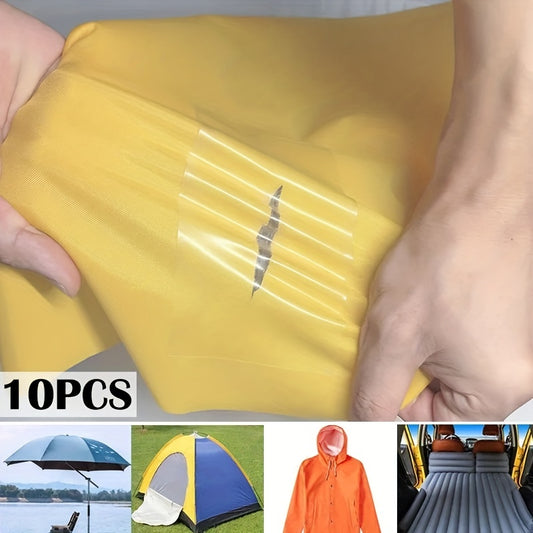 10pcs Waterproof Clear Self Adhesive Tent Patches Stickers